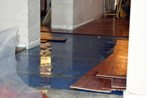 Professional Sewage Cleanup technician working in Winnie, TX